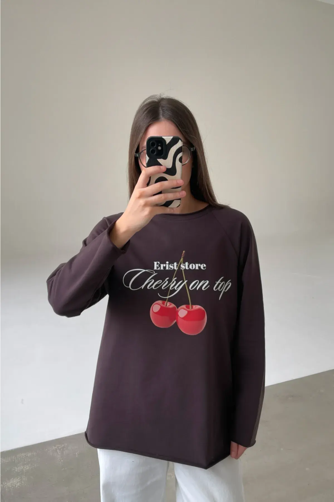 Лонгслив Вишня