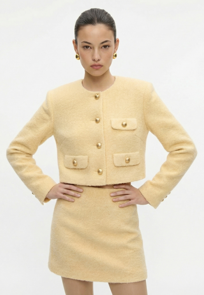 Жакет из фактурного трикотажа