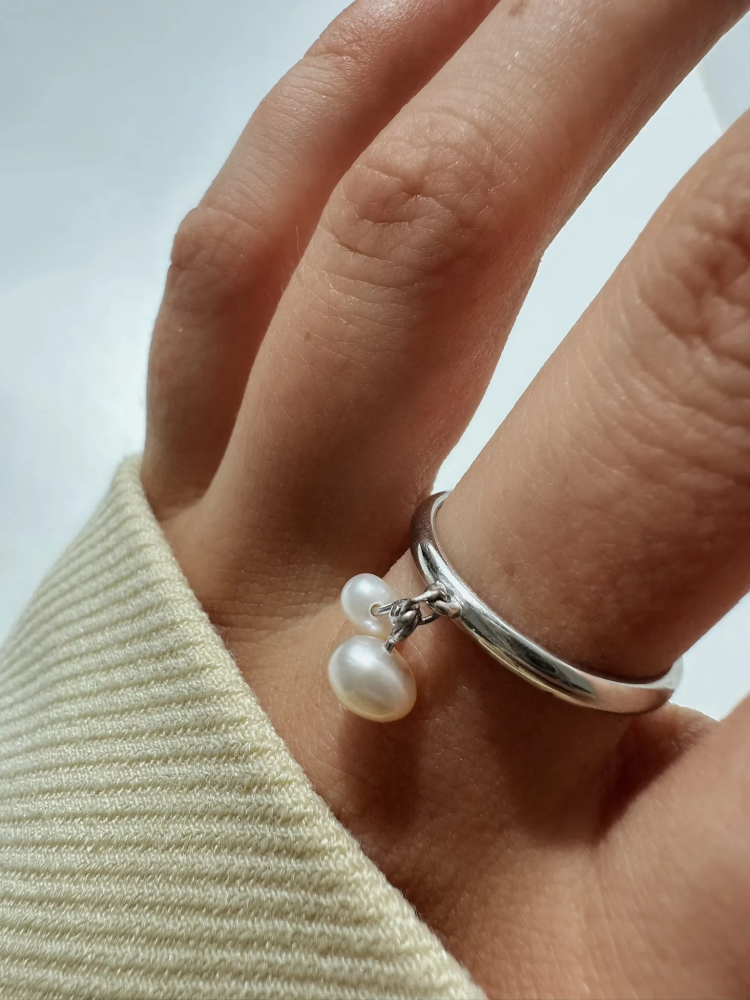 Серебряное кольцо «Жемчужина»