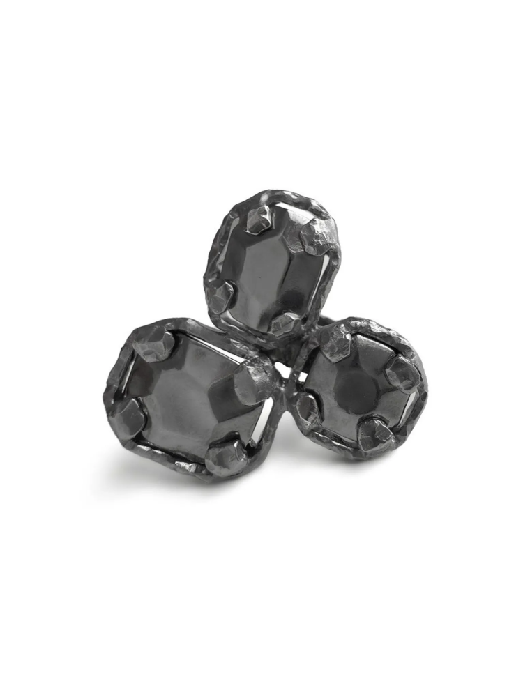 Серебряная серьга-кафф «Королева драмы»