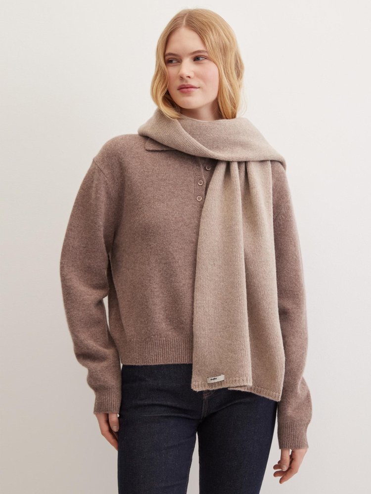 Шарф из шерсти мериноса и кашемира