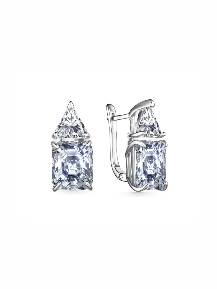 Серьги Tosya Premium с фианитами Diamond