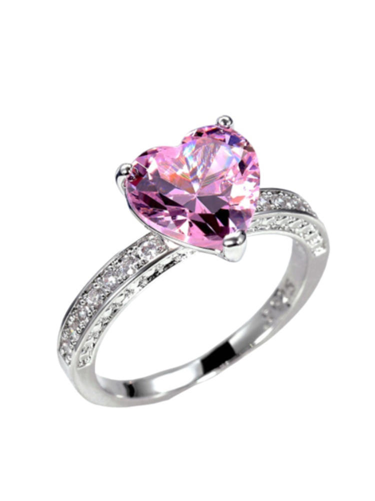 Кольцо Pink heart