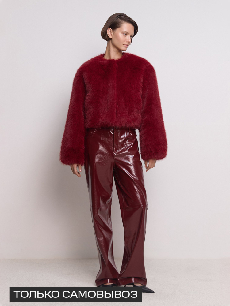 Экошуба оверсайз укороченные под песца