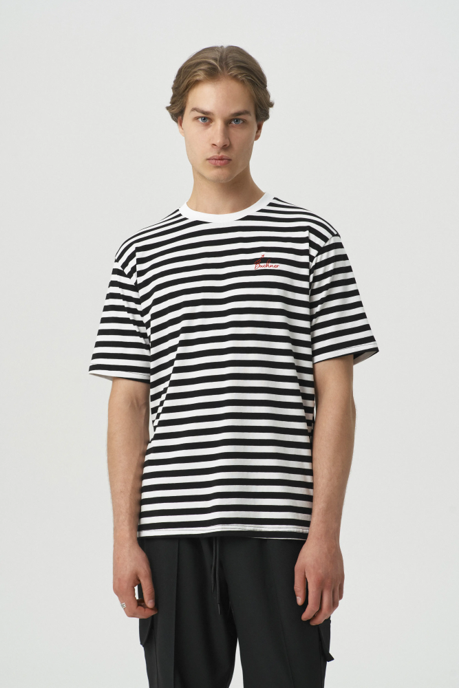 Футболка из хлопка в полоску Oversize Stripes