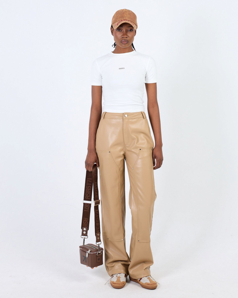 Брюки Cowboy leather women beige