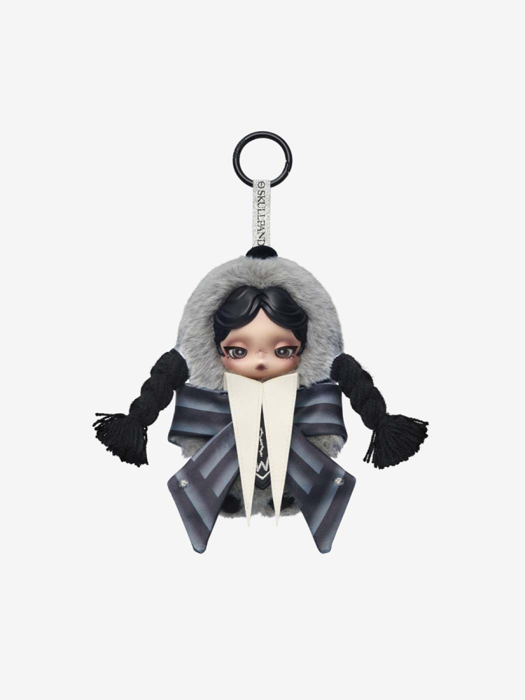 Брелок SKULLPANDA х WEDNESDAY PLUSH (Nevermore Academy Uniform Version)