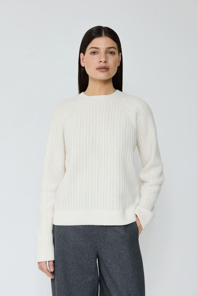 Джемпер в косы из смесового кашемира