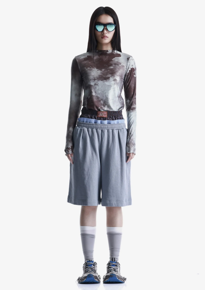 Удлинённые шорты из джерси