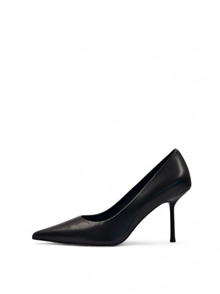 Туфли на какблуке из натуральной кожи