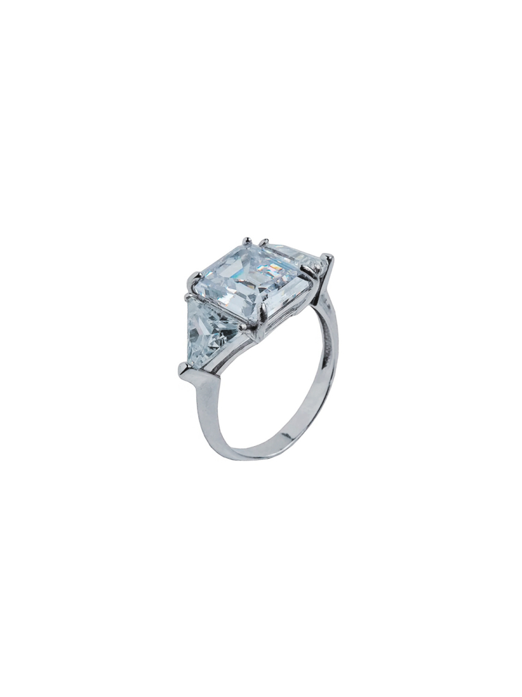 Кольцо TOSYA PREMIUM с прозрачным фианитом Diamond
