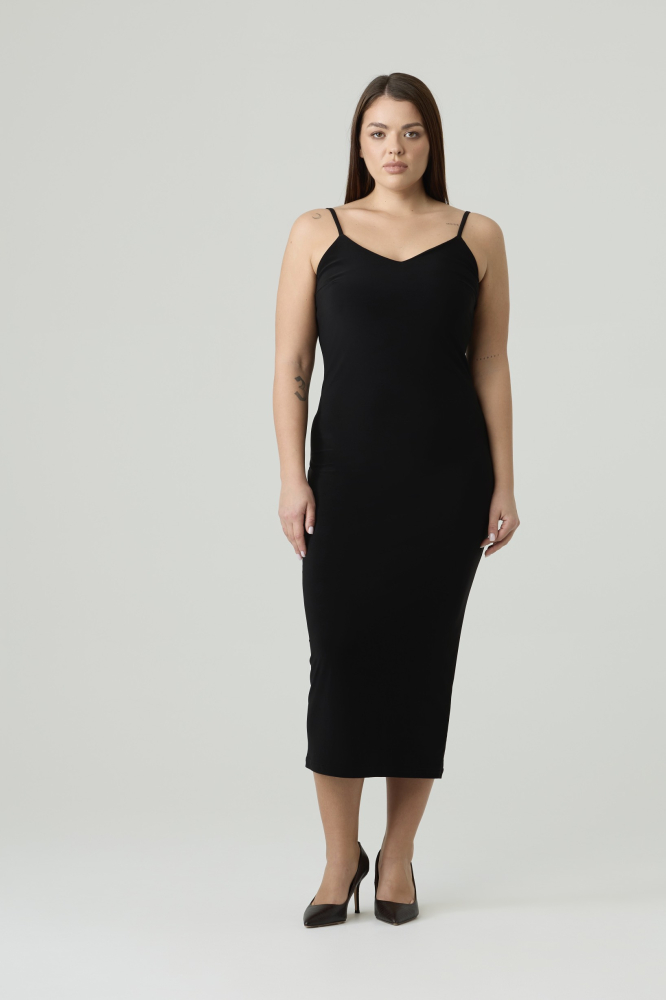 Платье-комбинация из трикотажа