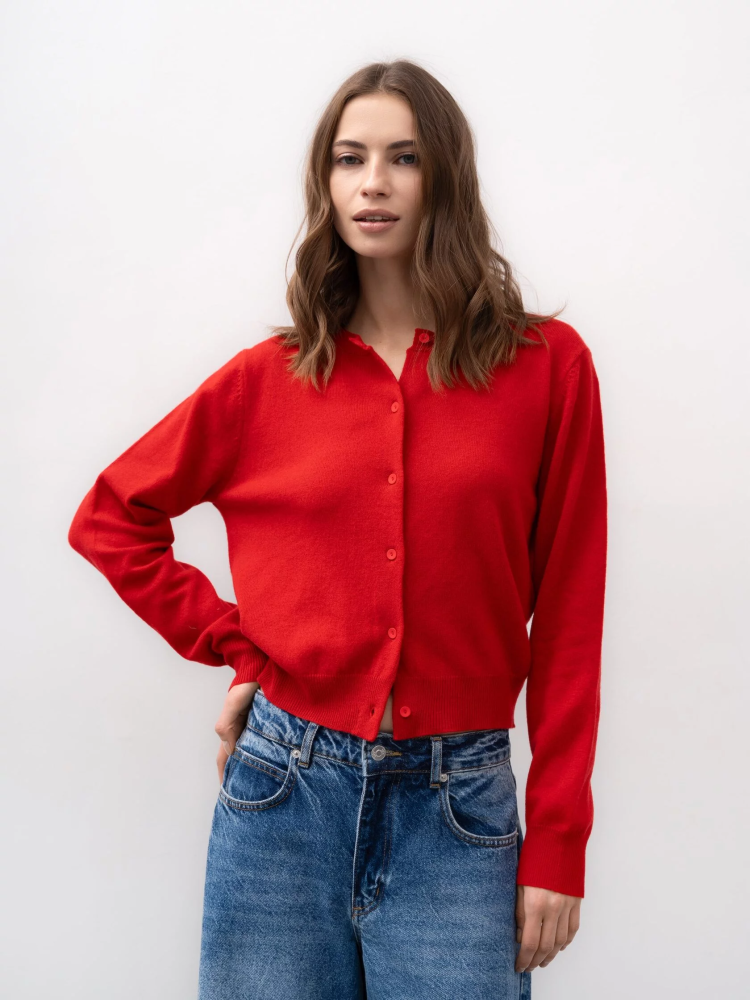 Кардиган, red