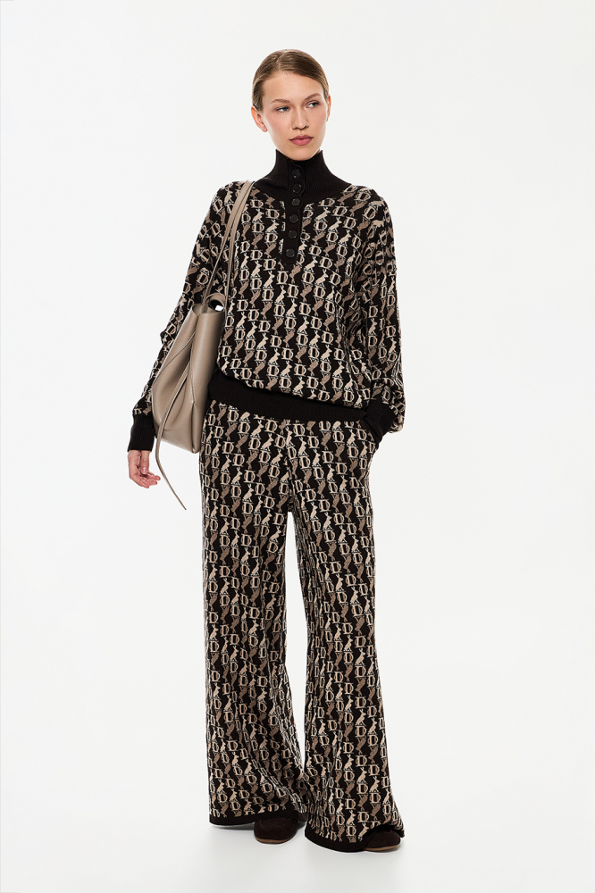 Вязаные брюки