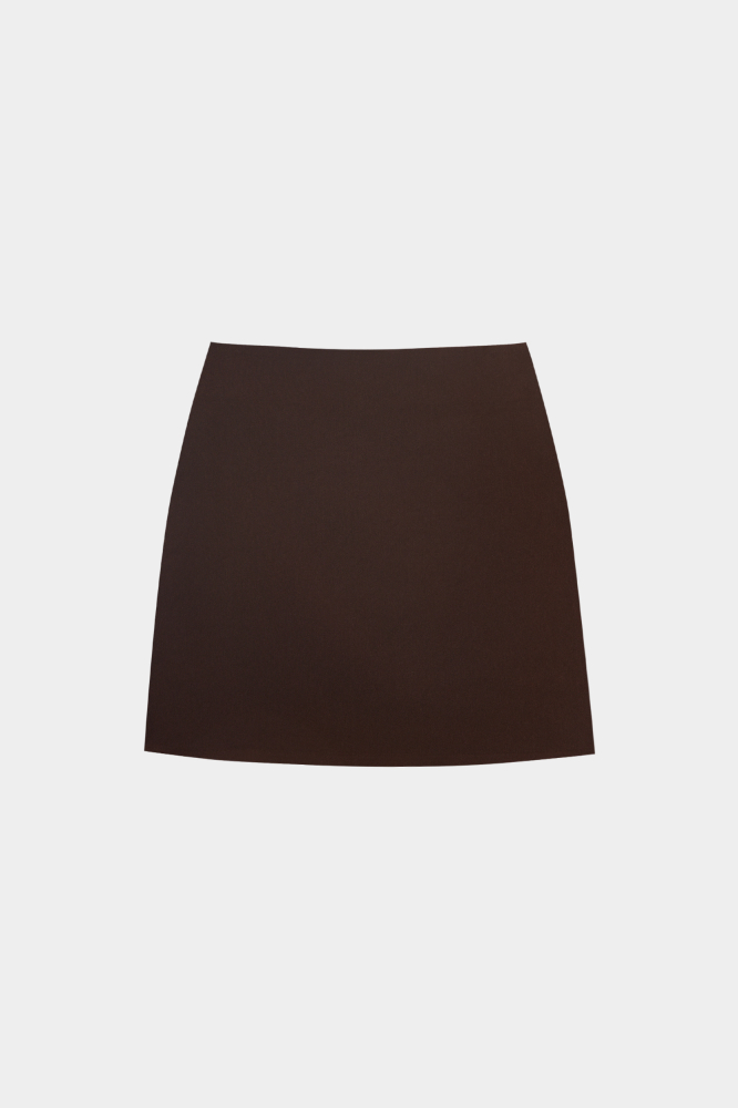 Юбка мини из костюмной ткани