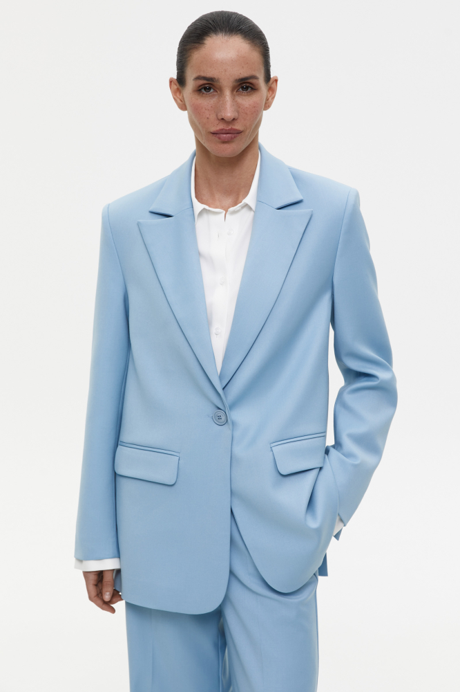 Пиджак с контрастными манжетами