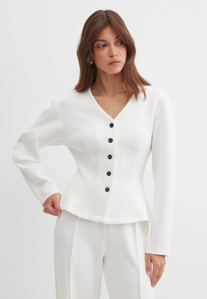 Кардиган из ткани интерлок