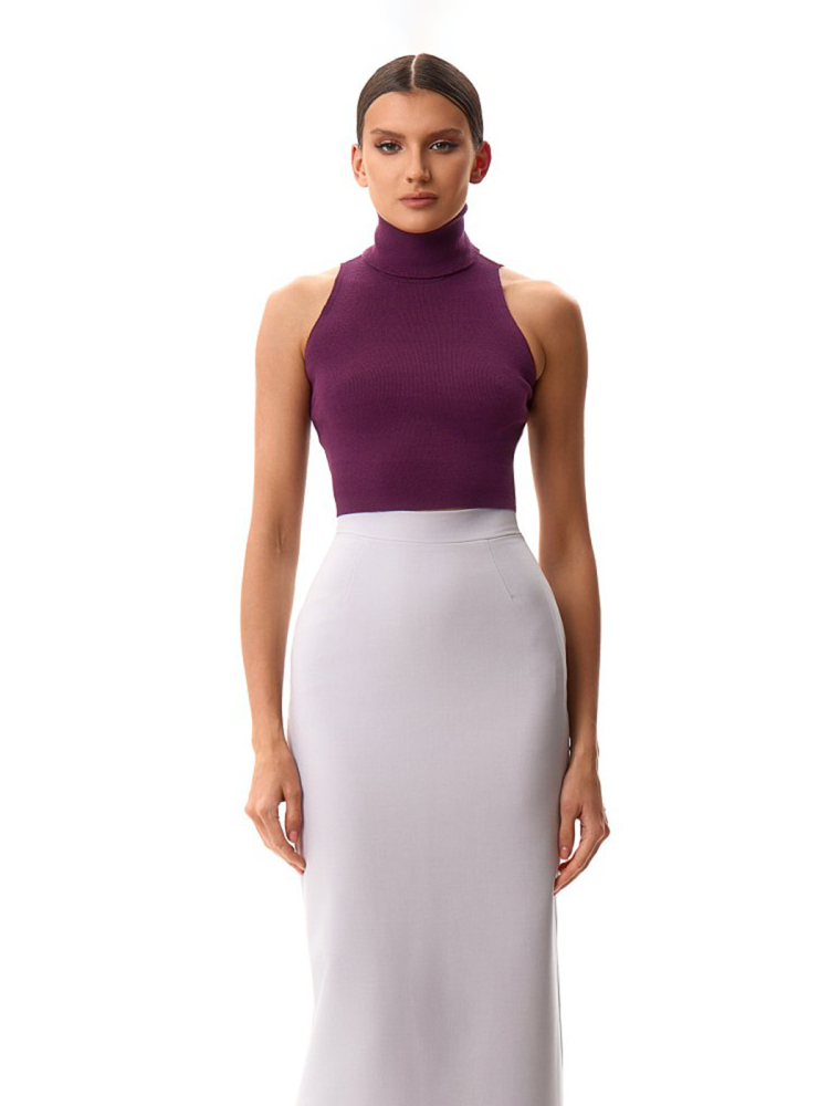 Топ с воротником