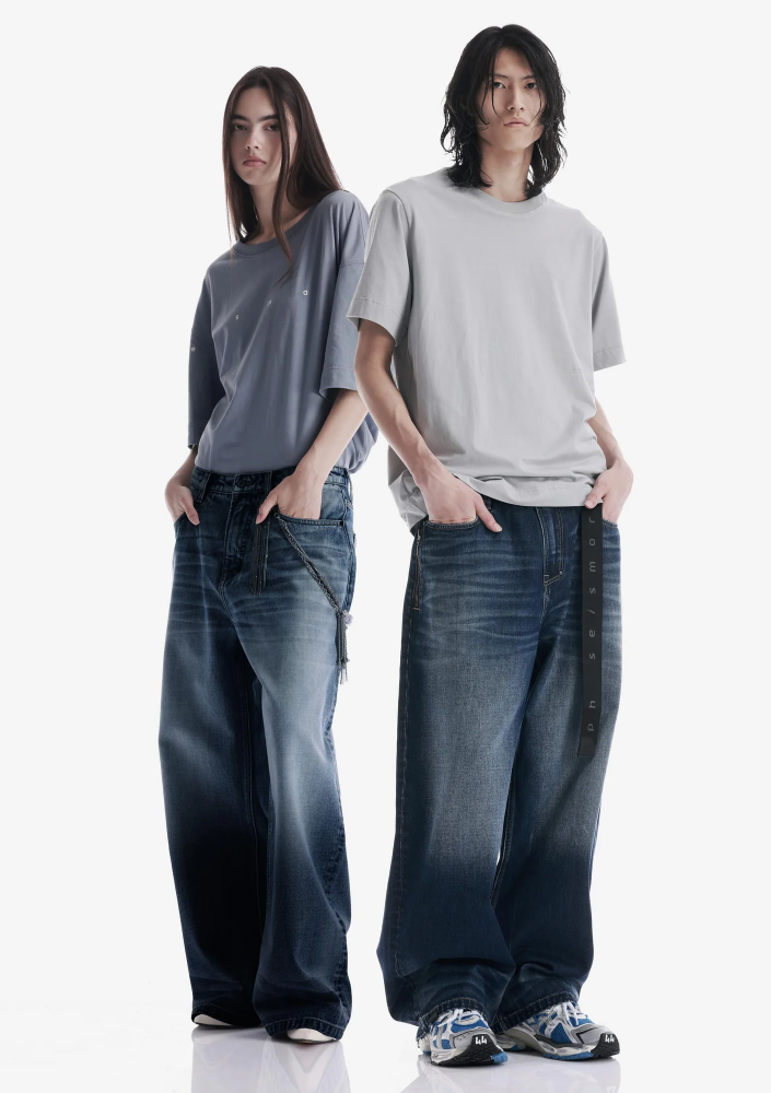 Широкие джинсы