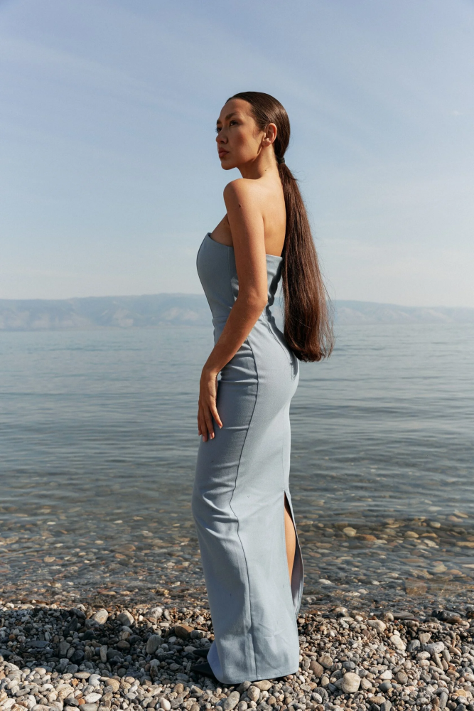 Платье DENIM PALE BLUE