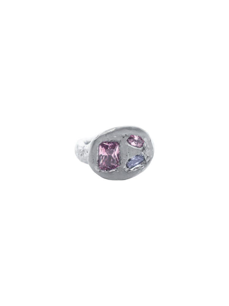 Кольцо Oval ring pink