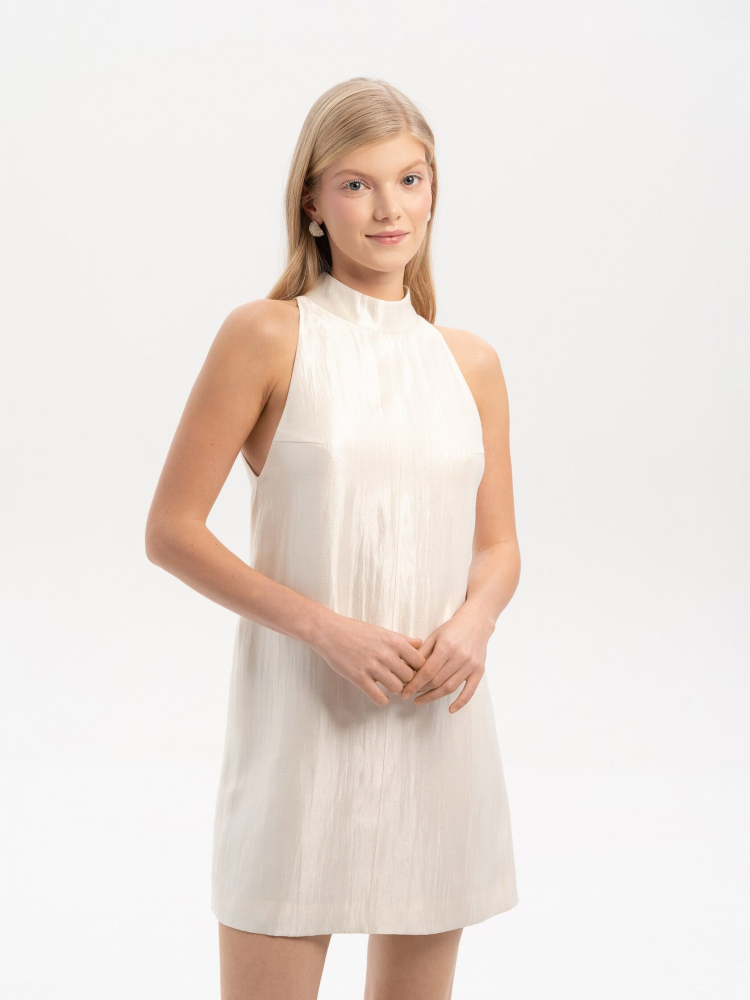 Платье мини с горлом Snezhinka