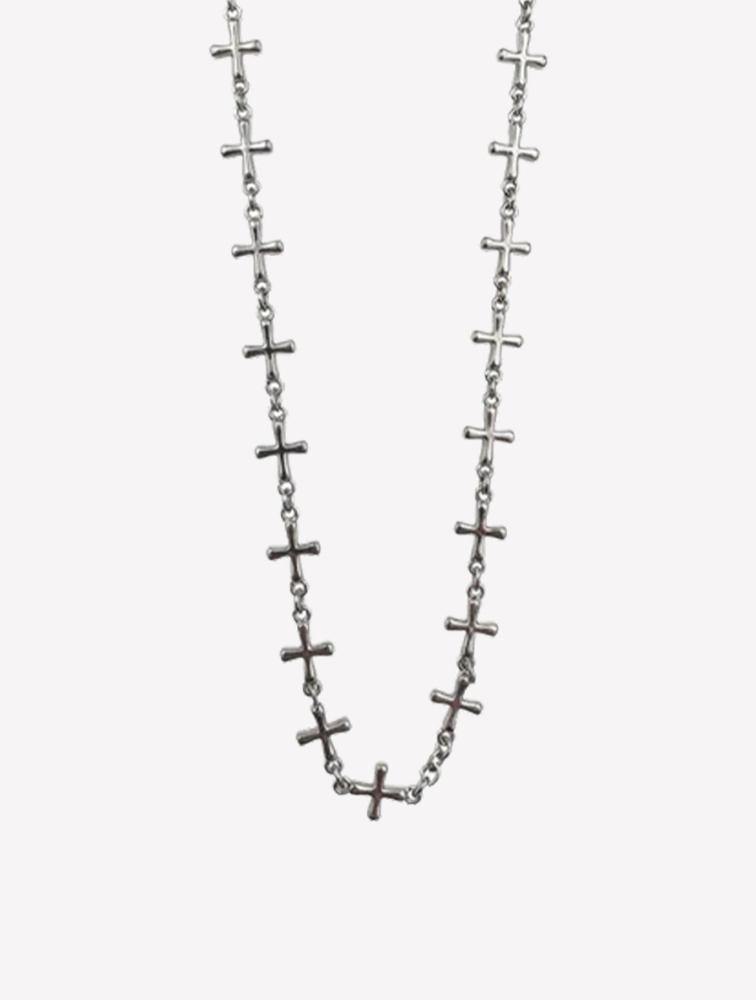 Цепь тонкая с крестами