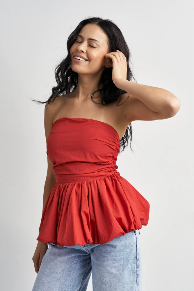 Топ-корсет с баской