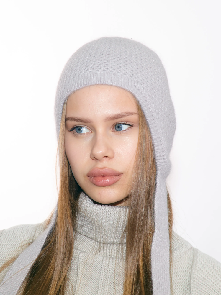 Чепчик на завязках вязка ажурная