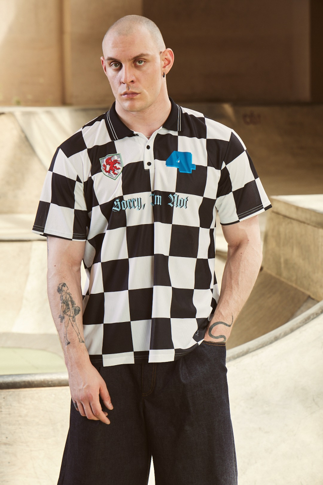 Футболка-поло мужская CHECKER JERSEY