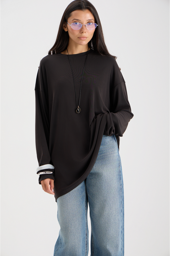 Лонгслив из вискозы