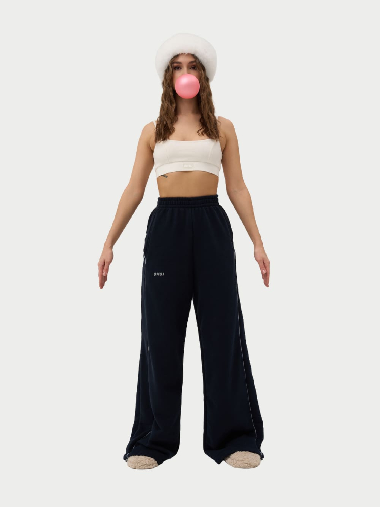 Брюки с кантом утепленные