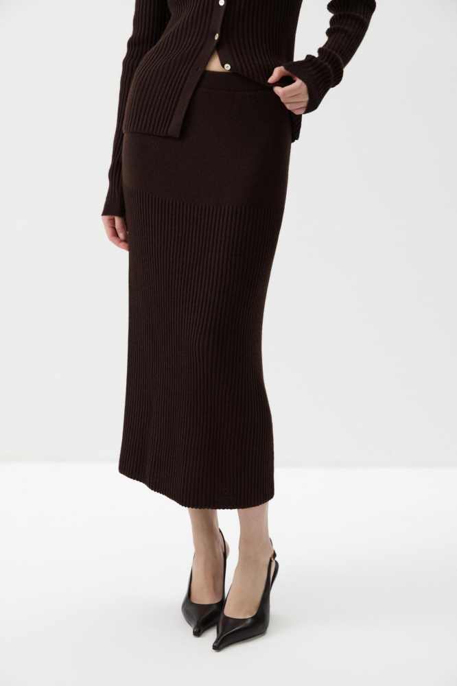 Юбка вязаная