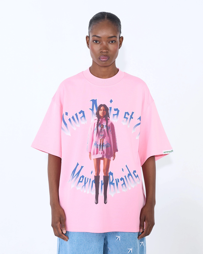 Футболка MEXICAN BRAIDS PINK