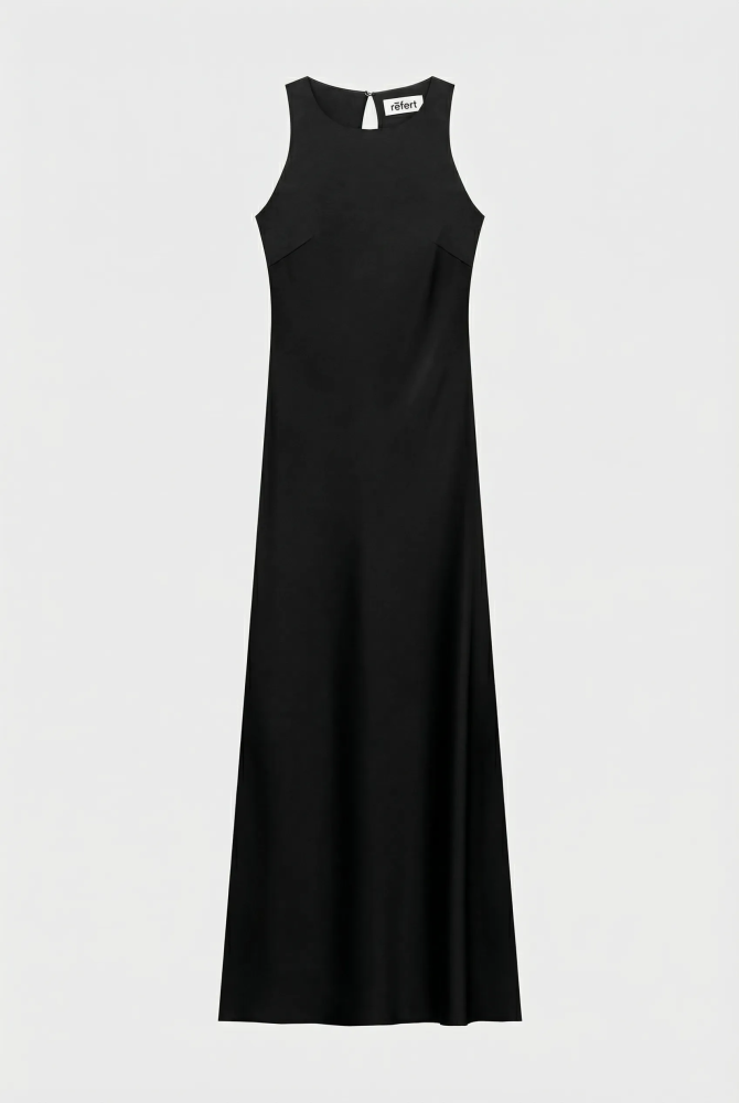 Платье макси с вырезом халтер