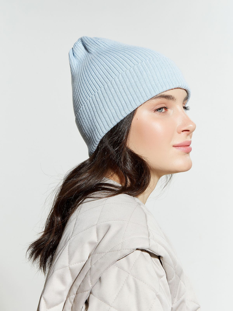 Шапка из хлопка в резинку