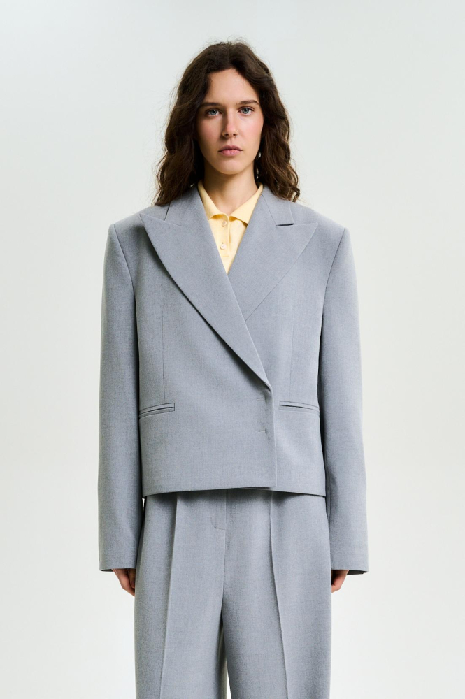 Пиджак короткий GREY