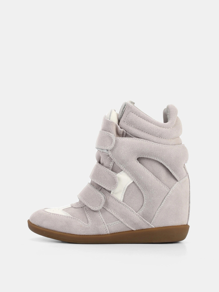 Ботинки замшевые на липучках