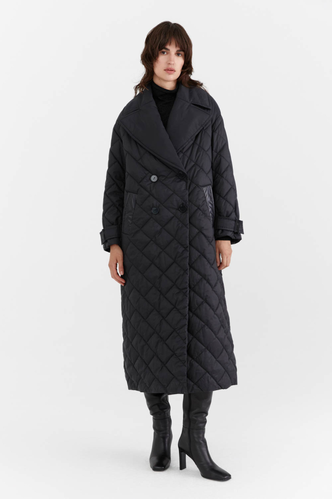 Пальто стеганое