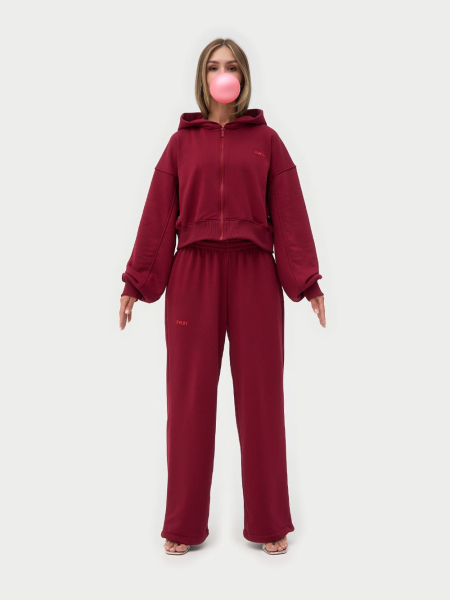 Брюки с застёжкой утепленные ONSI, цвет: dark red,  купить онлайн