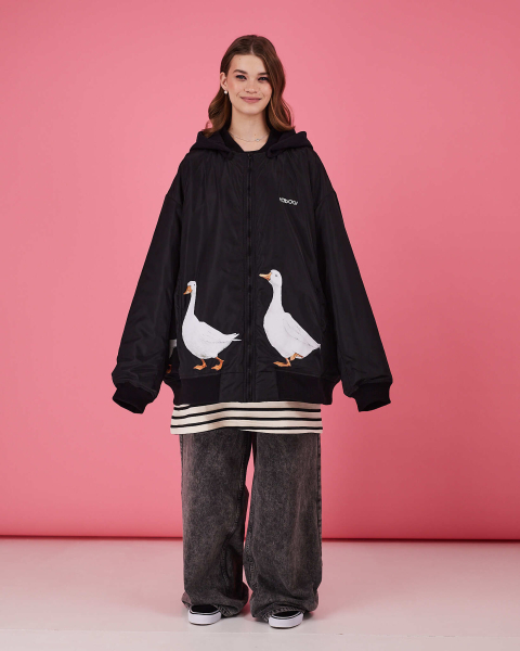 Бомбер Гусиный хоровод TABOO, цвет: Черный, BrMan купить онлайн