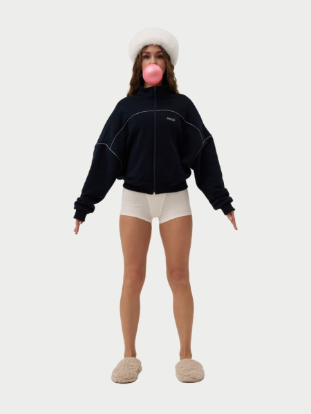 Zip Худи с кантом утепленное