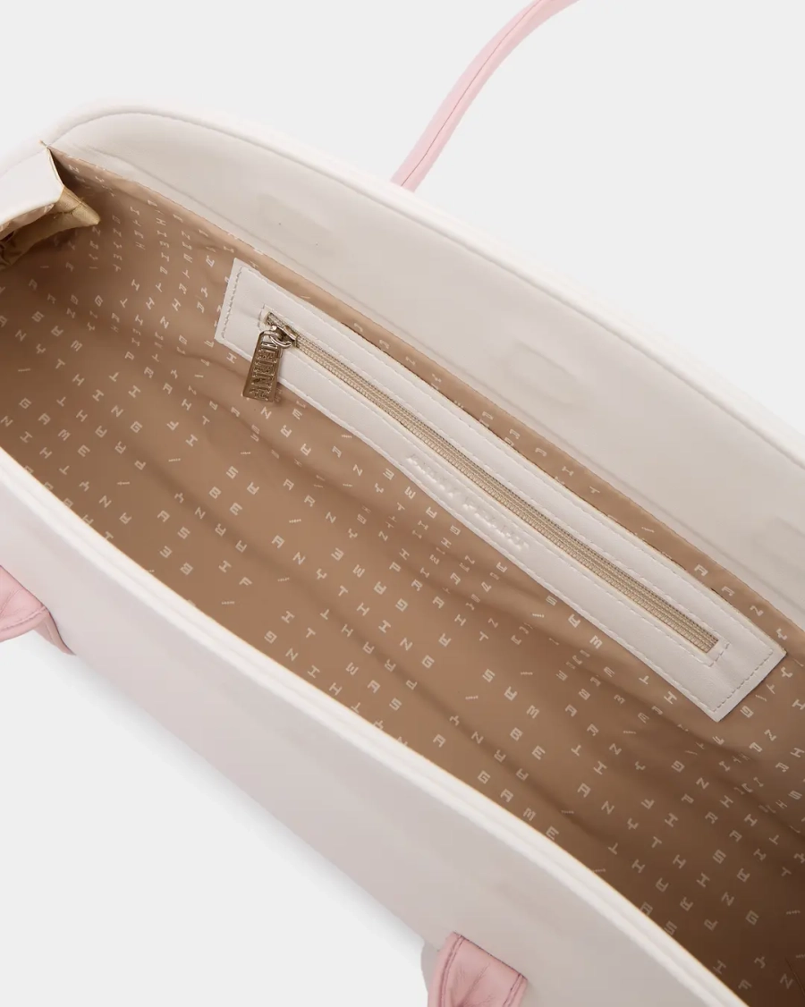 Каркасная сумка-такса с фиксированными ручками Arny Praht, цвет: молочный-зефир  купить онлайн