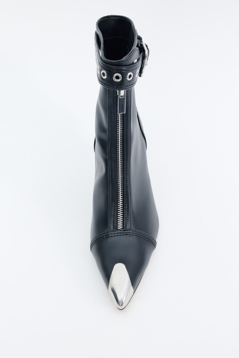 Ботильоны с металлическим мысом Lera Nena, цвет: Черный LNU.301.15508.900 купить онлайн