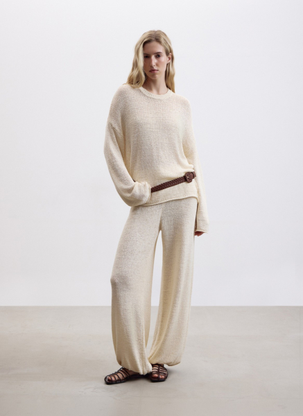 Брюки ажурной вязки