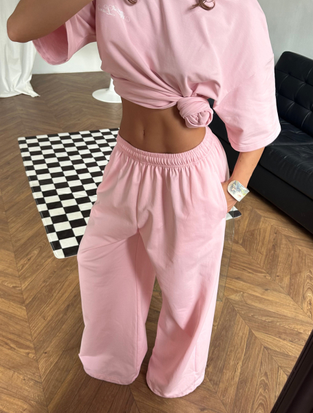 Брюки на резинке MIARTLAND, цвет: розовый НФ-00000771 |трендовая новинка купить онлайн