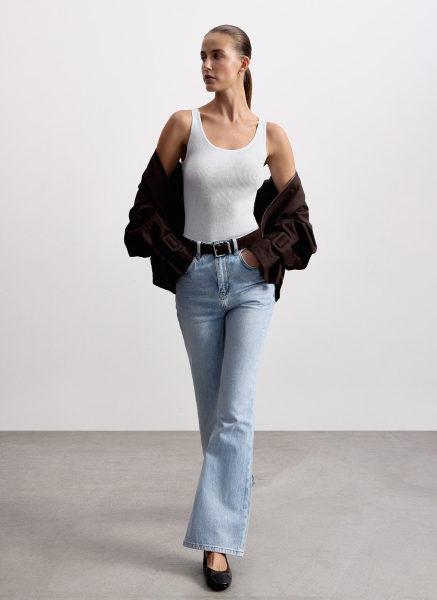 Топ вязаный ALL WE NEED, цвет: светло-голубой, 2603W3102-18 купить онлайн