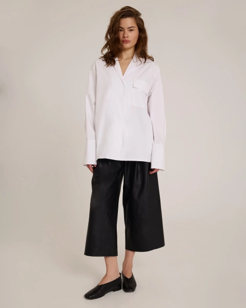 Рубашка из хлопка Anmuse, цвет: белый, BL25S153-WH-1 купить онлайн