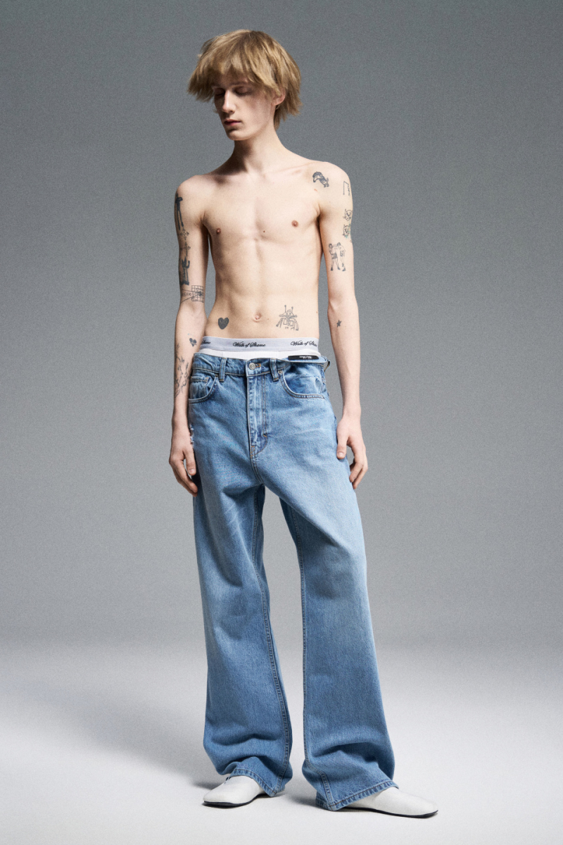 Прямые джинсы WALK OF SHAME, цвет: светло-синий,  купить онлайн