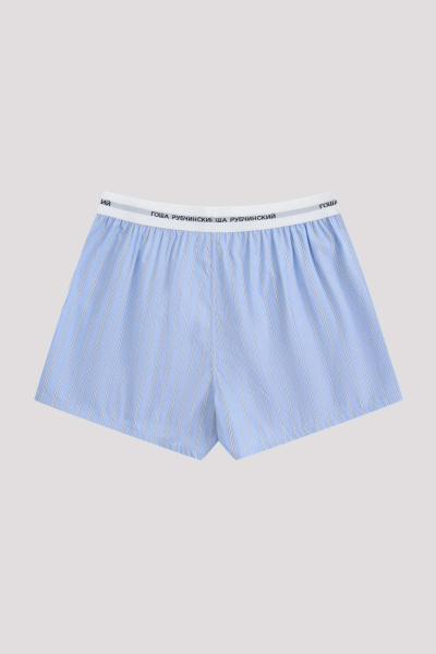 Боксеры хлопковые ГОША РУБЧИНСКИЙ, цвет: голубой-белый BXR_0301_blue_white | новая мужская коллекция купить онлайн